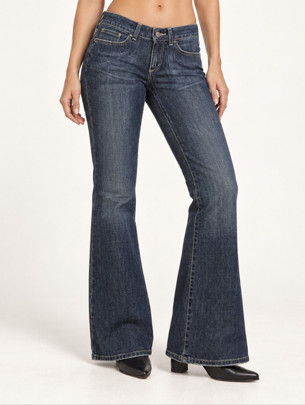 NWT Vintage Miss Sixty New Tommy Y2K Low Rise Flare Jeans 26 Italy